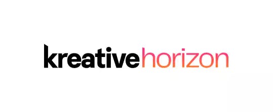 Kreative Horizon primary typographic logo behind white background